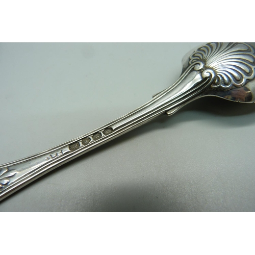 857 - A William IV silver spoon, London 1834, 55g