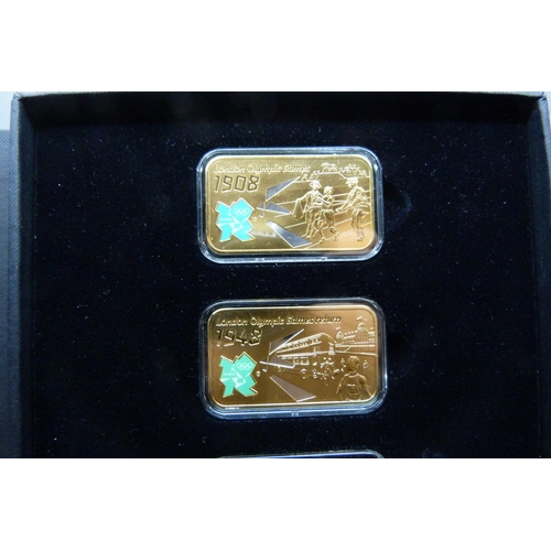 862 - A The Road to London 2012 commemorative ingot collection, Platinum Edition set, boxed