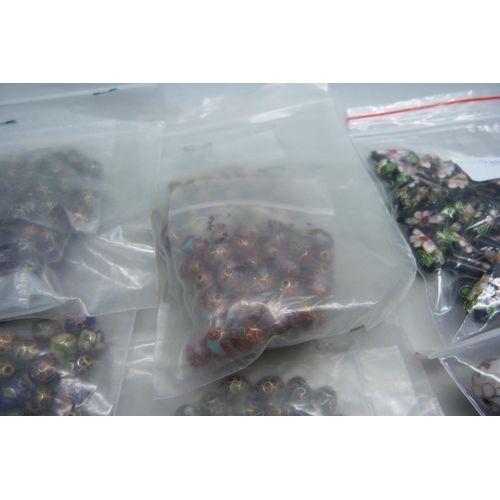 872 - 850 cloisonne beads for stringing