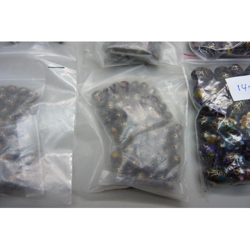 872 - 850 cloisonne beads for stringing