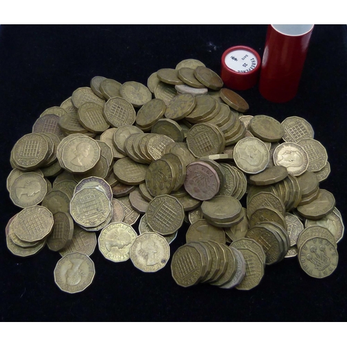 884 - A collection of 3d coins