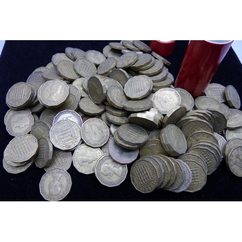 884 - A collection of 3d coins