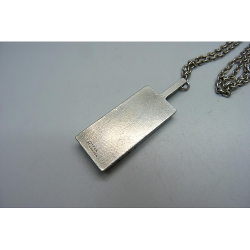 921 - A R.Tenn Swedish retro pendant and chain