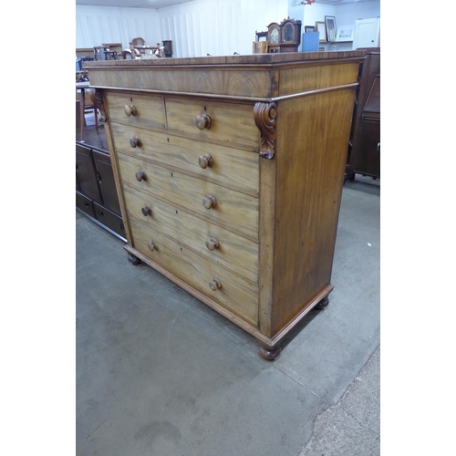 106 - A Victorian Scottish mahogany chest of drawers