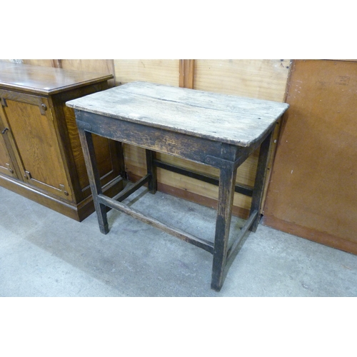 190 - An 18th Century French fruitwood side table, a/f