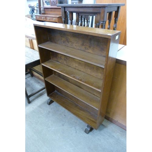 191 - A mahogany open bookcase