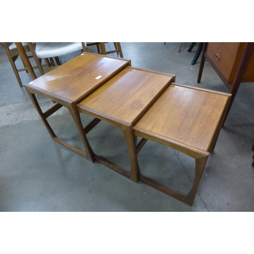 23 - A G-Plan Quadrille teak nest of tables