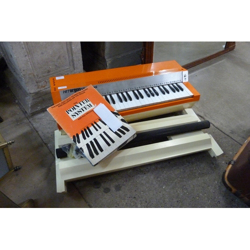 270 - A vintage Bontempi HIT organ, with stand and booklet