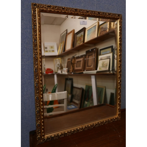 346 - A gilt framed mirror