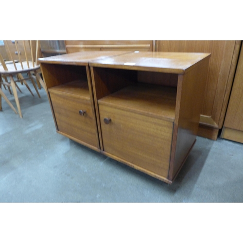 35 - A pair of Avalon teak bedside cupboards