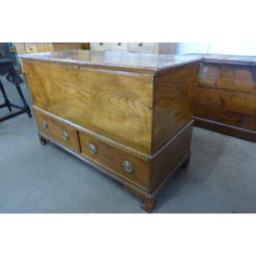 90B - A George III elm mule chest