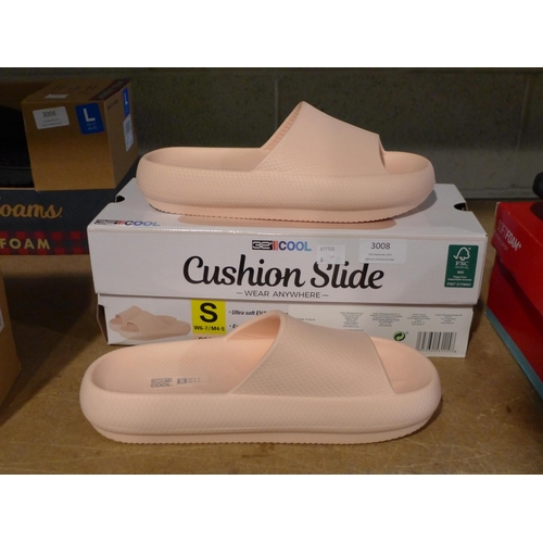 3008 - Unisex cushion slides - size S (W 6-7/ M 4-5) * this lot is subject to VAT