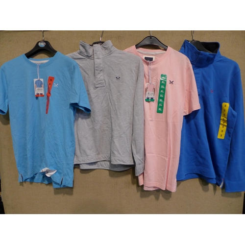 3023 - Quantity of men's Crew Clothing including T-shirts and pullovers - mixed sizes, styles, colours, etc... 