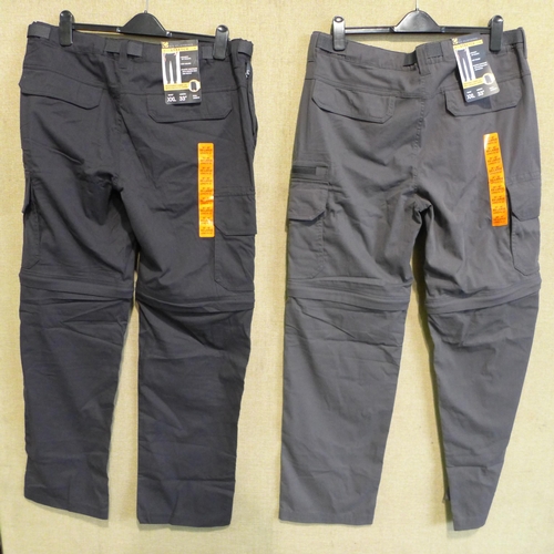 3029 - Quantity of men's Utility stretch zip-off shorts/ work trousers - mixed size and colours * this lot ... 