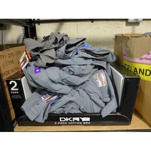 3036 - Large quantity of men's grey Gerry shorts - mixed size * this lot is subject to VAT