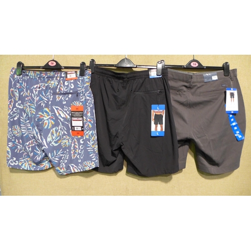 3039 - Assorted men's shorts and swim shorts - various size, colour, styles * this lot is subject to VAT