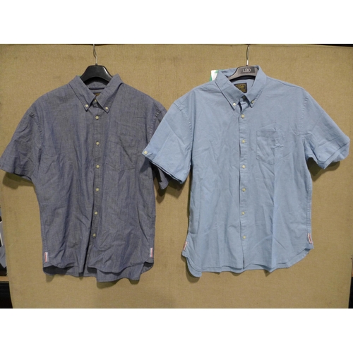 3047 - Quantity of men's Jach's short sleeve denim shirts - mixed shades and sizes * this lot is subject to... 