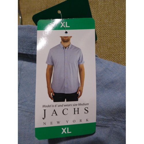 3047 - Quantity of men's Jach's short sleeve denim shirts - mixed shades and sizes * this lot is subject to... 