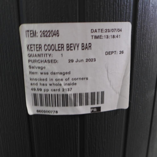 3056 - Keter Cooler Bevy Bar (damaged) (303-140) * This lot is subject to VAT