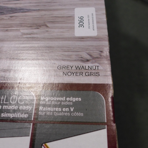 3066 - Laminate Flooring Grey Walnut  (302-456)  * This lot is subject to vat