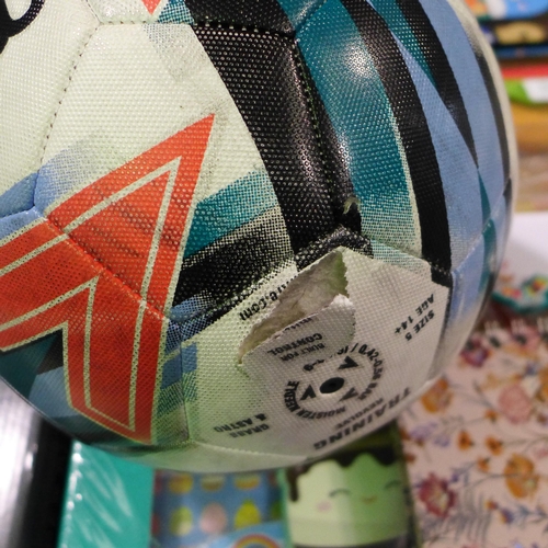 3078 - Squishmallow Activity Set & Mitre Football (Size 5-torn) (304-188, 221) * This lot is subject to VAT