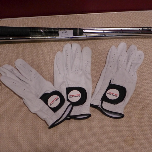 3090 - Kirkland Signature Golf Wedge Set & Gloves, original RRP £119.99 + VAT (303-131) * This lot is subje... 