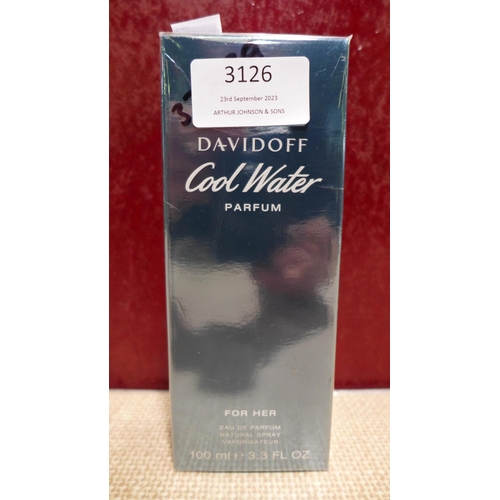 3126 - Davidoff Cool Water Woman (100ml) (303-317) * This lot is subject to VAT