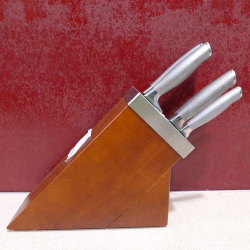 3128 - Henckels Modernist Self-Sharpening Knife Set & Block (incomplete) (304-192) * This lot is subject to... 