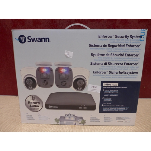 3138 - Swann 4 Cam CCTV System -model no:- SWDVK-446802MQB2D-EU, original RRP £159.99 + VAT (303-10) * This... 