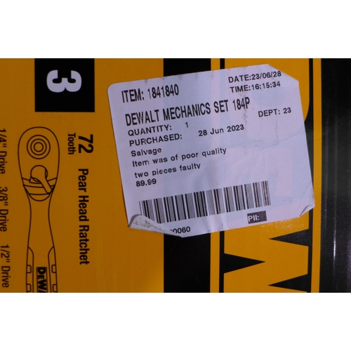 3141 - DeWalt Mechanics Set (303-112) * This lot is subject to VAT