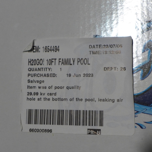 3186 - H20Go! 10ft Family Pool (303-136) * This lot is subject to VAT