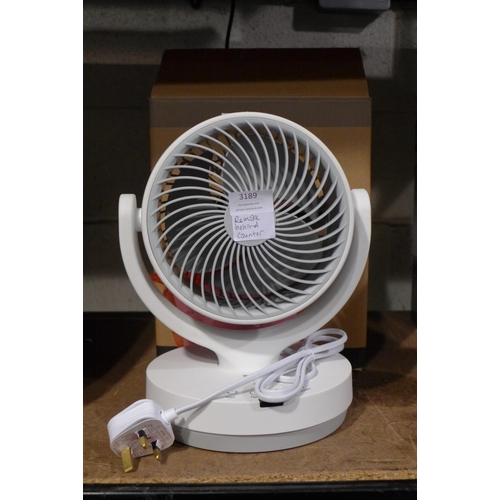 3189 - NSA Compact Airfan Circulator with Remote       (303-124) * This lot is subject to VAT