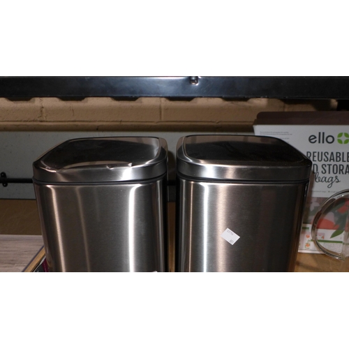 3206 - Two Eko 6L Soft Close Bins (303-14) * This lot is subject to VAT