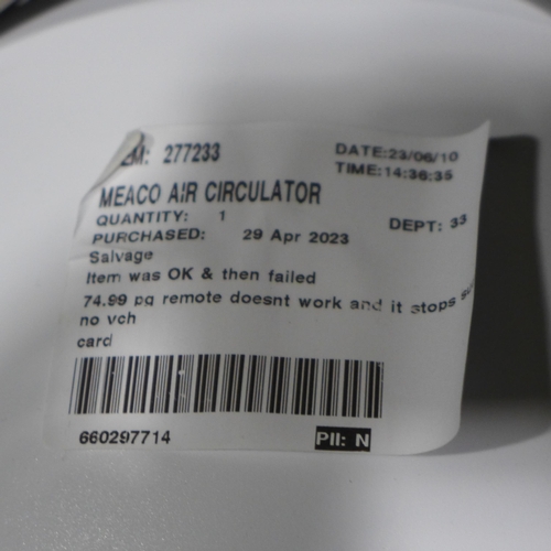 3211 - Meaco Air Circulator with Remote (303-6) * This lot is subject to VAT