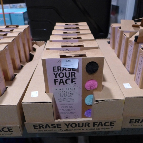 3249 - 6 x Erase Your Face Makeup Remover Packs (303-309) * This lot is subject to VAT