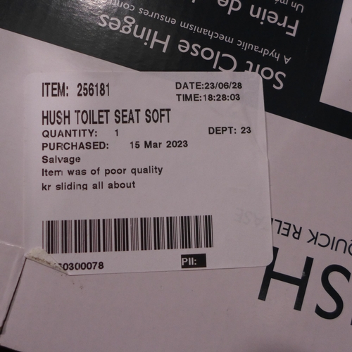 3268 - Hush  Soft  Close Toilet Seat and Roper Rhodes Toilet Seat Secure Fix  (303-82,100) * This lot is su... 