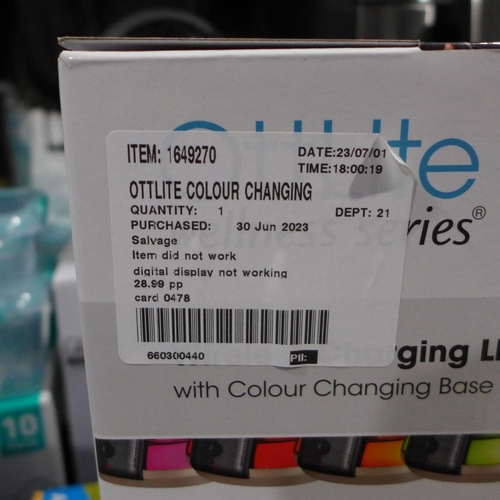 3269 - Ottlite Colour Changing LED Desk Lamp (303-111) * This lot is subject to VAT