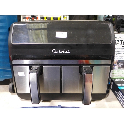 3274 - 3.8l Sur Table Double Air Fryer (303-80) * This lot is subject to VAT