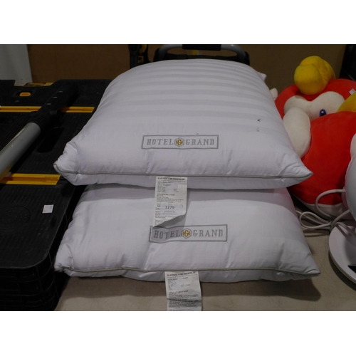 3279 - Hotel Grand Down Roll Jumbo Pillows (303-105) * This lot is subject to VAT