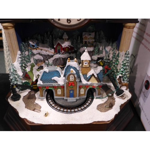 3291 - Christmas Themed Cuckoo Clock (303-408) * This lot is subject to VAT