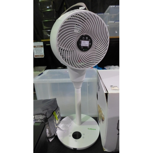 3299 - Meaco Pedestal Circulator Fan With Remote (303-418) * This lot is subject to VAT