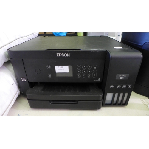 3310 - Epson Ecotank Et-3700 (model:- C11CG21401CA), original RRP £249.99 + VAT (304-191) * This lot is sub... 