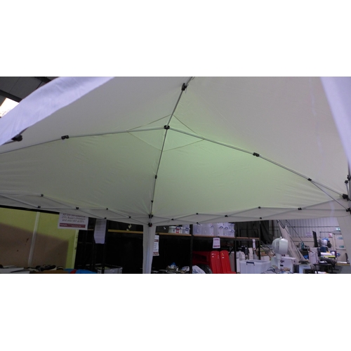 3318 - Vounot, white 3 x 3m 4-sided gazebo