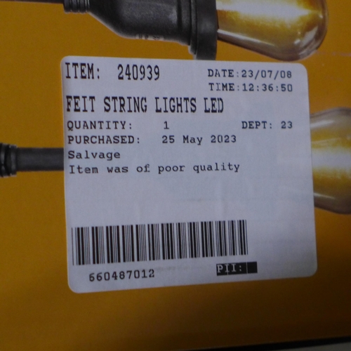 3337 - Feit String Lights LED   48Ft  (302-449)  * This lot is subject to vat