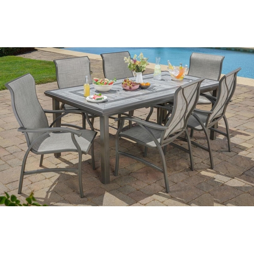 1533 - A Sunvilla 7 Piece Sling Dining Set, original RRP £749.91 + VAT - marked top (4183-10) *This lot is ... 