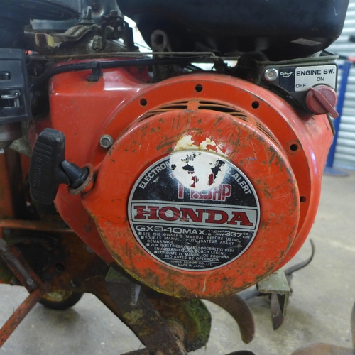 2257 - A Honda gx340max 11.0hp petrol tiller/rotavator