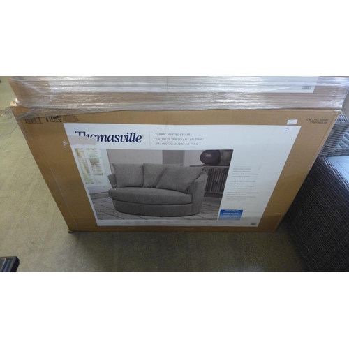 1578 - A light grey Fabric swivel chair, original RRP £441.66 + VAT (4185-14) *This lot is subject to VAT