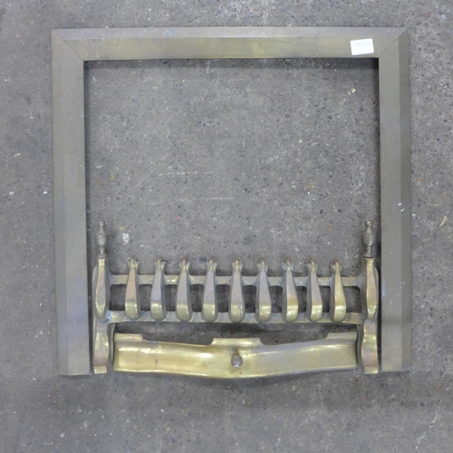 2451 - Four piece solid brass fire surround