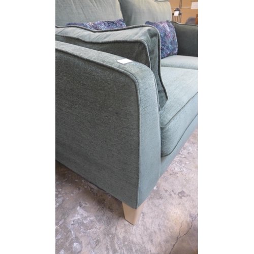 1305 - A Barker and Stonehouse moss green upholstered three seater sofa RRP £1199