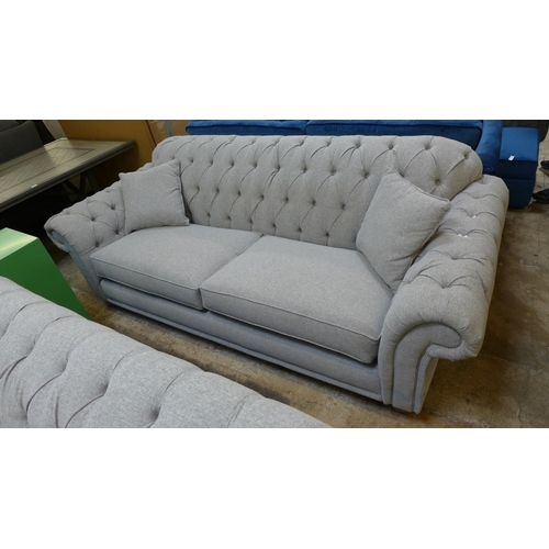 1312 - Bordeaux 4  seater fabric Sofa M Button Back 'Mushroom', original RRP £874.99 + VAT (4170-10) *This ... 